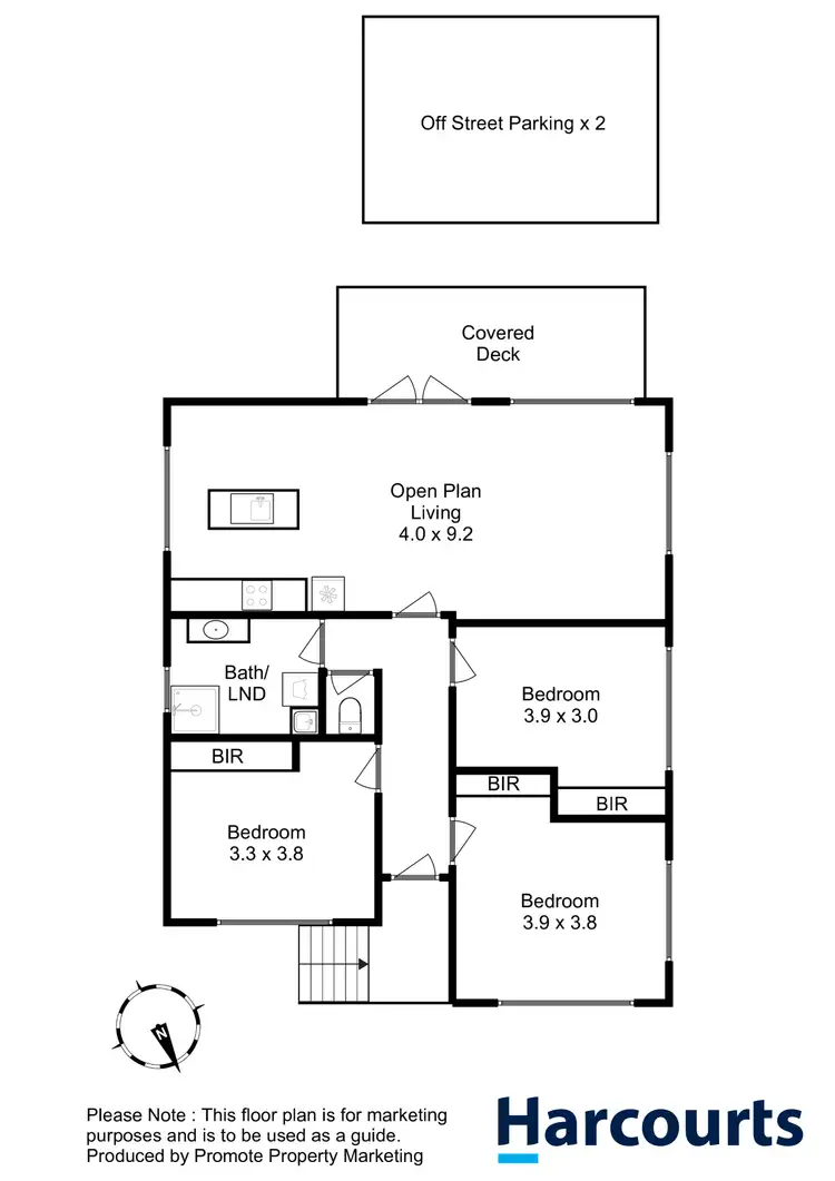 Floorplan of Homely unit listing, 1/8 Kenbrae Avenue, Glenorchy TAS 7010