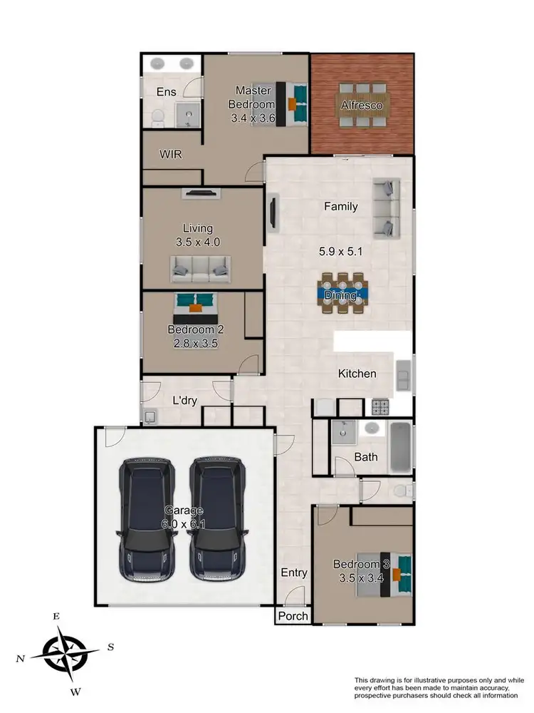 Floorplan of Homely house listing, 46 Cumberland Drive, Pakenham VIC 3810