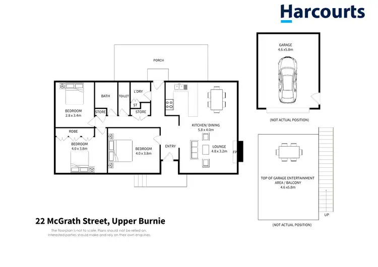 Floorplan of Homely house listing, 22 McGrath Street, Upper Burnie TAS 7320