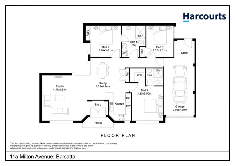 Floorplan of Homely house listing, 11A Milton Avenue, Balcatta WA 6021