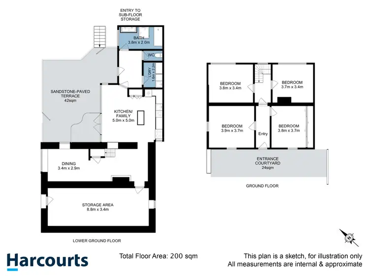 Floorplan of Homely house listing, 302 Bathurst Street, West Hobart TAS 7000