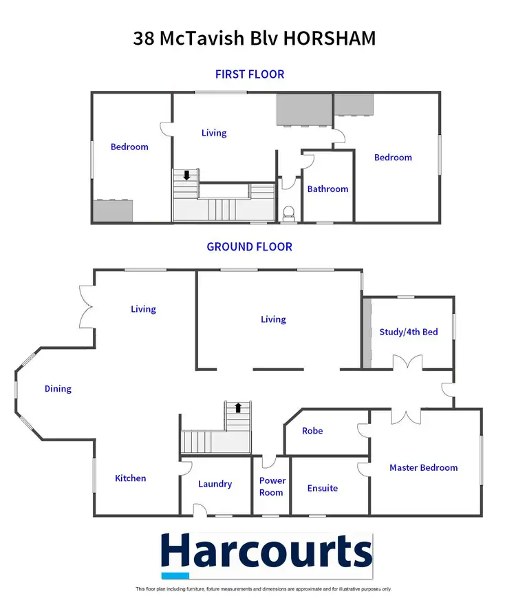 Floorplan of Homely house listing, 38 McTavish Boulevard, Horsham VIC 3400