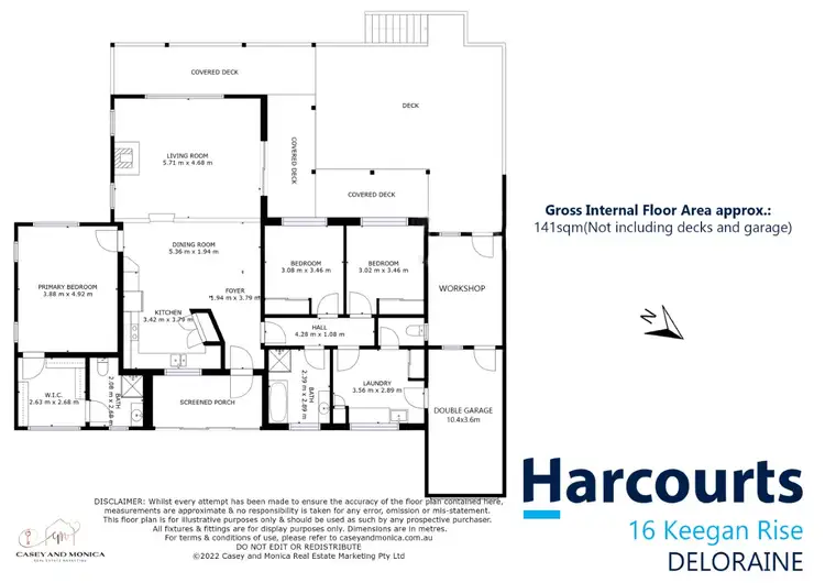 Floorplan of Homely house listing, 16 Keegan Rise, Deloraine TAS 7304
