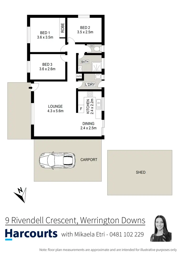 Floorplan of Homely house listing, 9 Rivendell Crescent, Werrington Downs NSW 2747