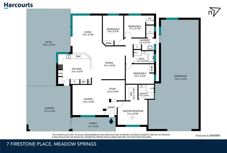 Floorplan of Homely house listing, 7 Firestone Place, Meadow Springs WA 6210
