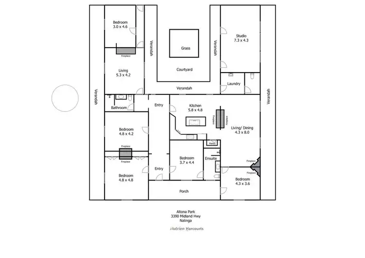 Floorplan of Homely rural property listing, 3390 Midland Highway, Stewarton VIC 3725