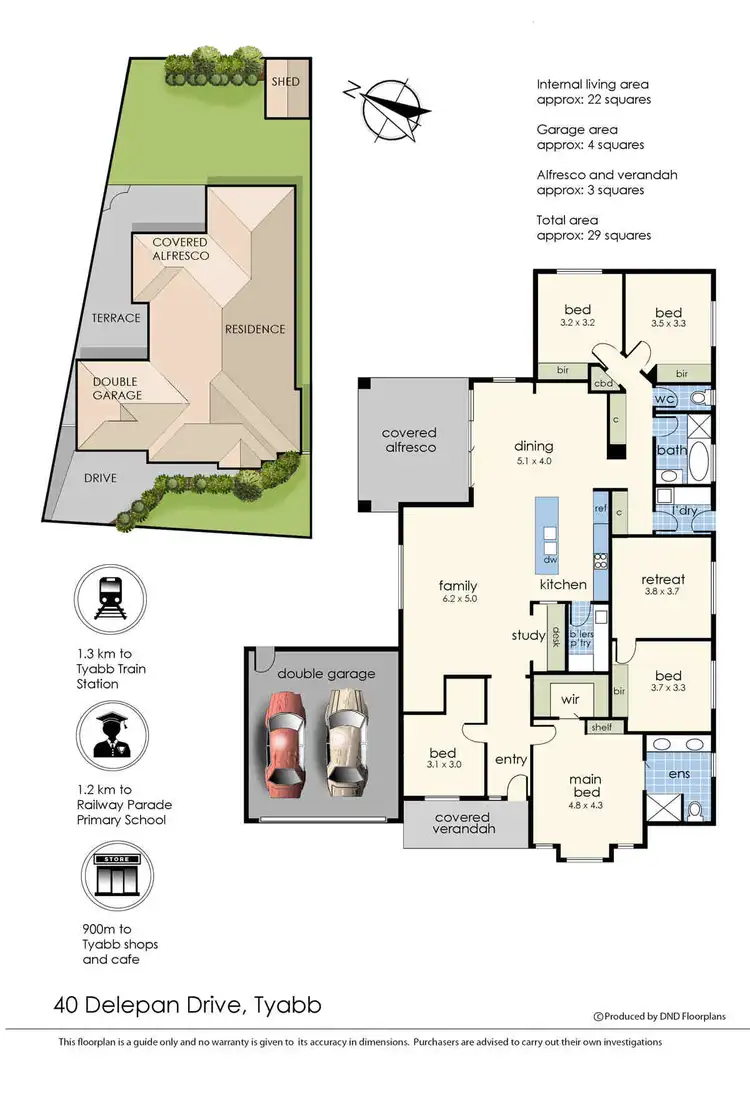 Floorplan of Homely house listing, 40 Delepan Drive, Tyabb VIC 3913