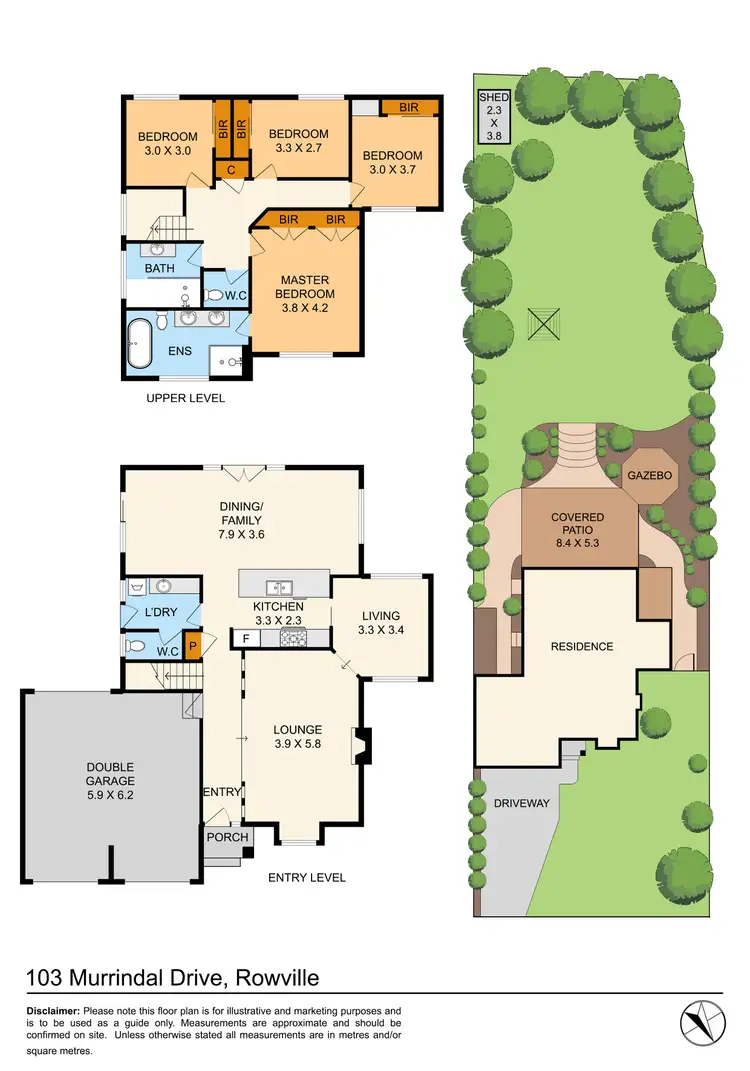 Floorplan of Homely house listing, 103 Murrindal Drive, Rowville VIC 3178