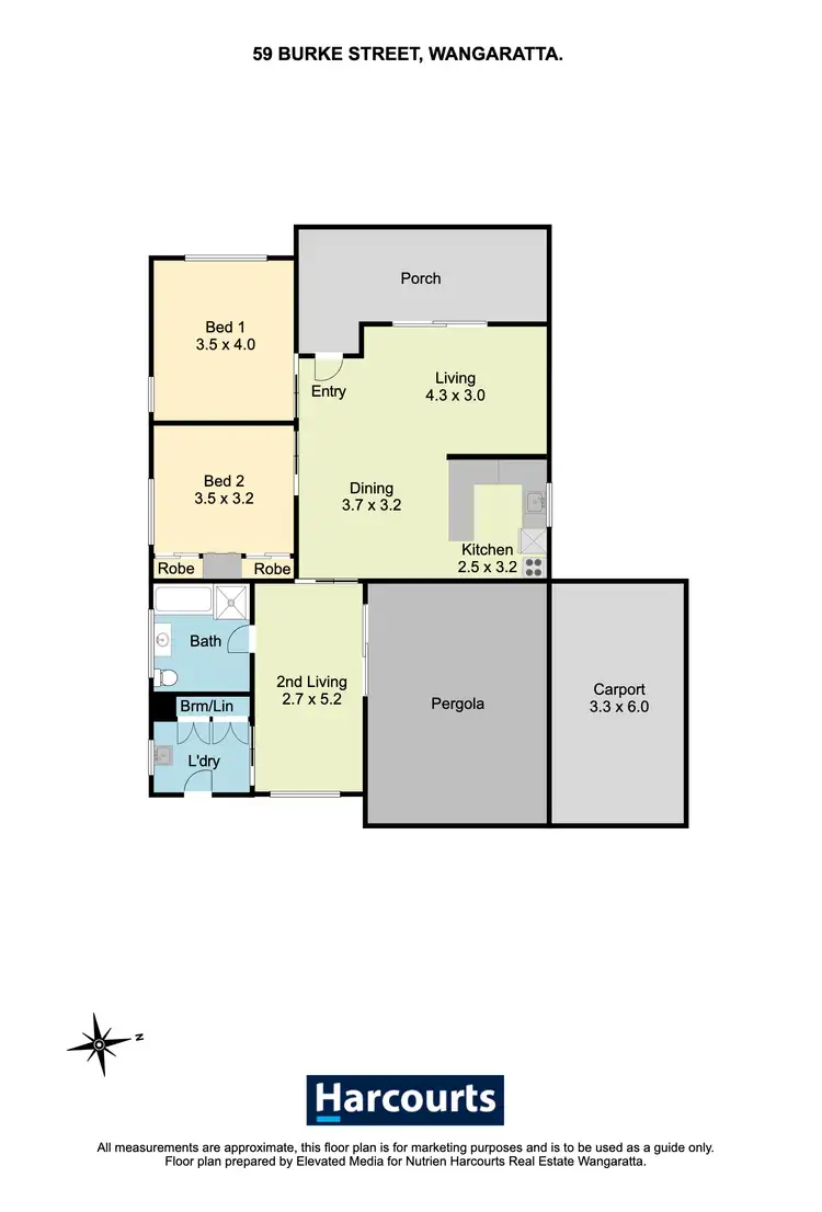 Floorplan of Homely house listing, 59 Burke Street, Wangaratta VIC 3677