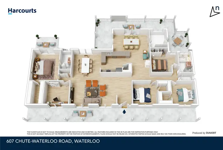 Floorplan of Homely rural property listing, 607 Chute-Waterloo Road, Waterloo VIC 3373