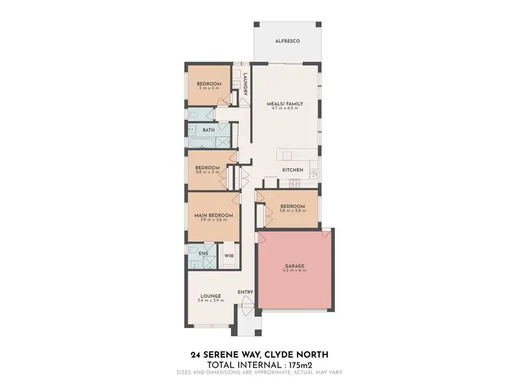 Floorplan of Homely house listing, 24 Serene Way, Clyde North VIC 3978