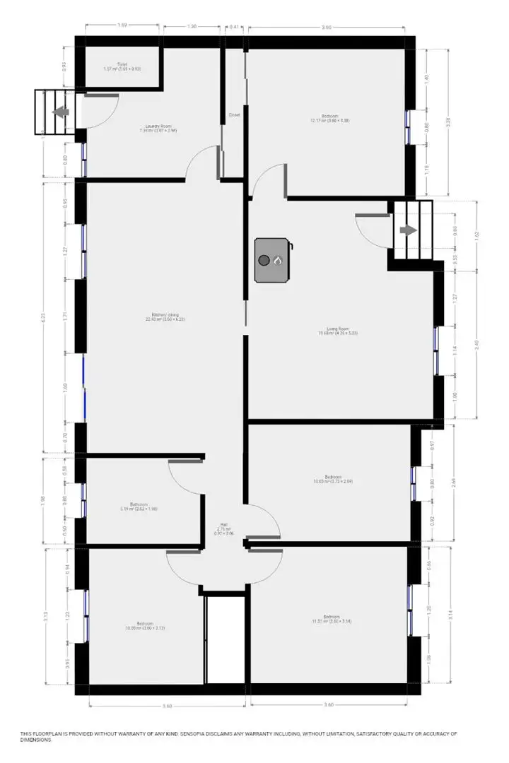 Floorplan of Homely rural property listing, 249 Panrock Reservoir Rd Black Range Via, Stawell VIC 3380