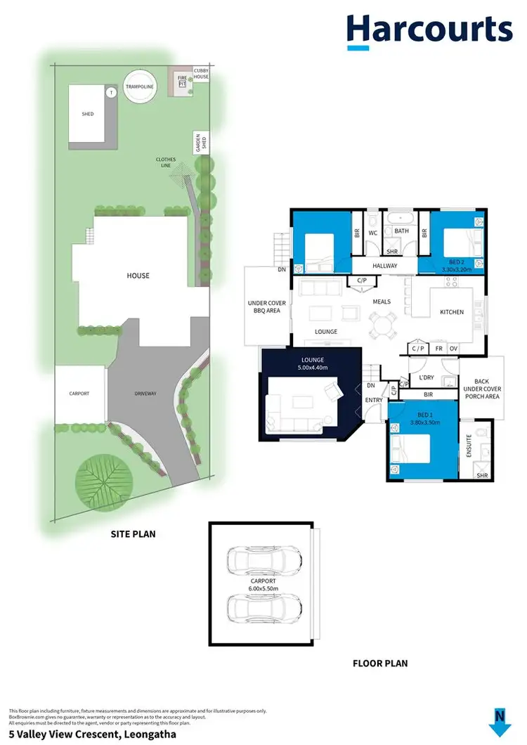 Floorplan of Homely house listing, 5 Valley View, Leongatha VIC 3953