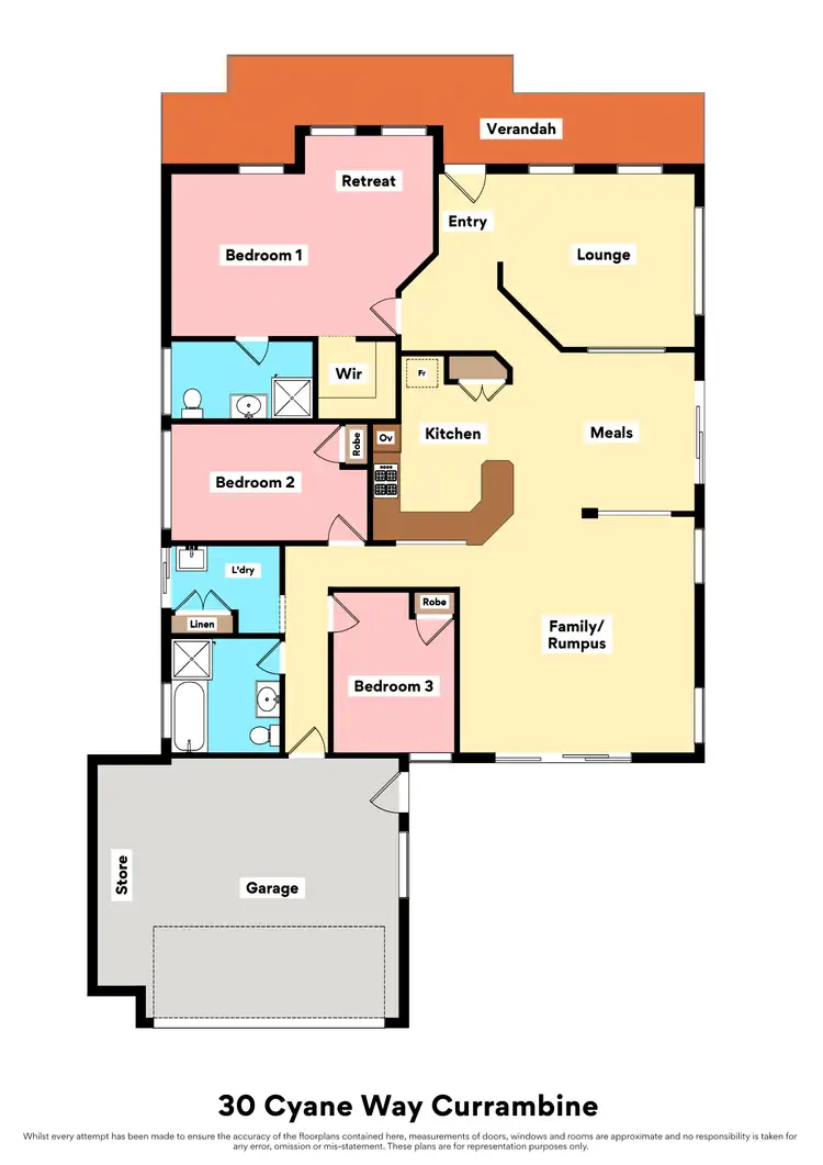 Floorplan of Homely house listing, 30 Cyane Way, Currambine WA 6028