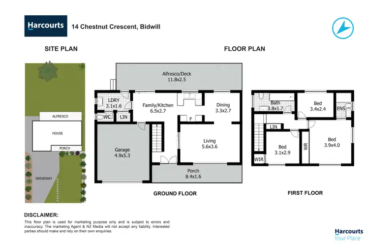 Floorplan of Homely house listing, 14 Chestnut Crescent, Bidwill NSW 2770