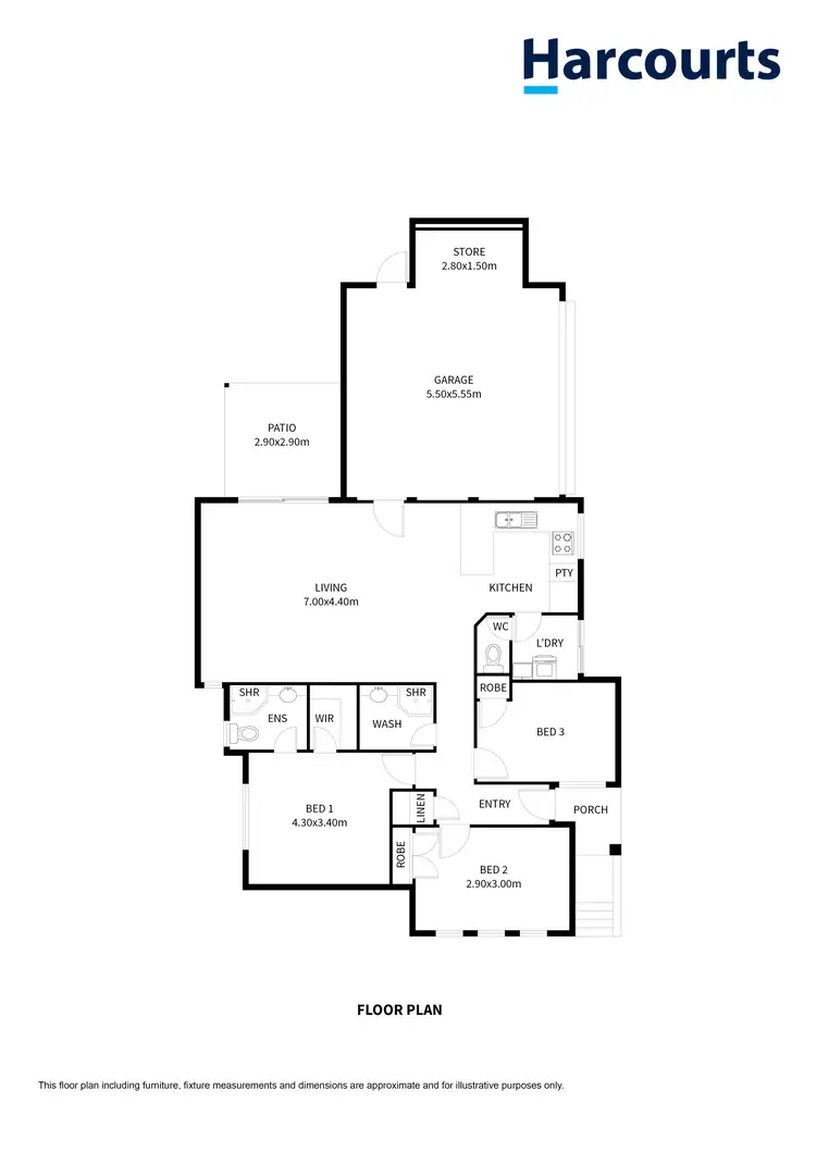 Floorplan of Homely house listing, 1A Cetara Chase, Sinagra WA 6065