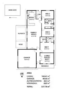 Floorplan of Homely house listing, 8 Cower Court, Nairne SA