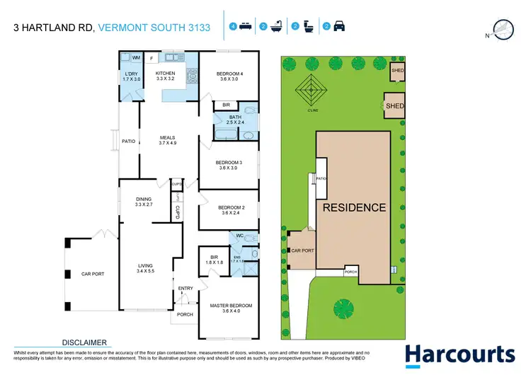 Floorplan of Homely house listing, 3 Hartland Road, Vermont South VIC 3133