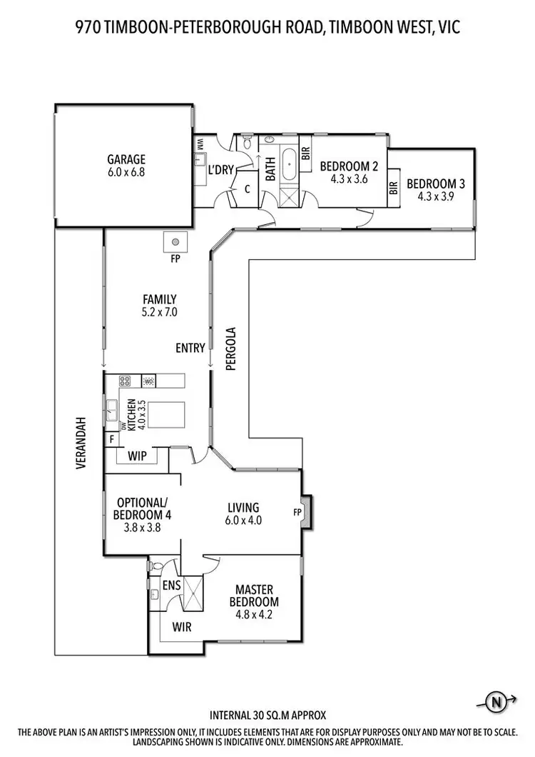 Floorplan of Homely house listing, 970 Timboon-Peterborough Road, Timboon VIC 3268