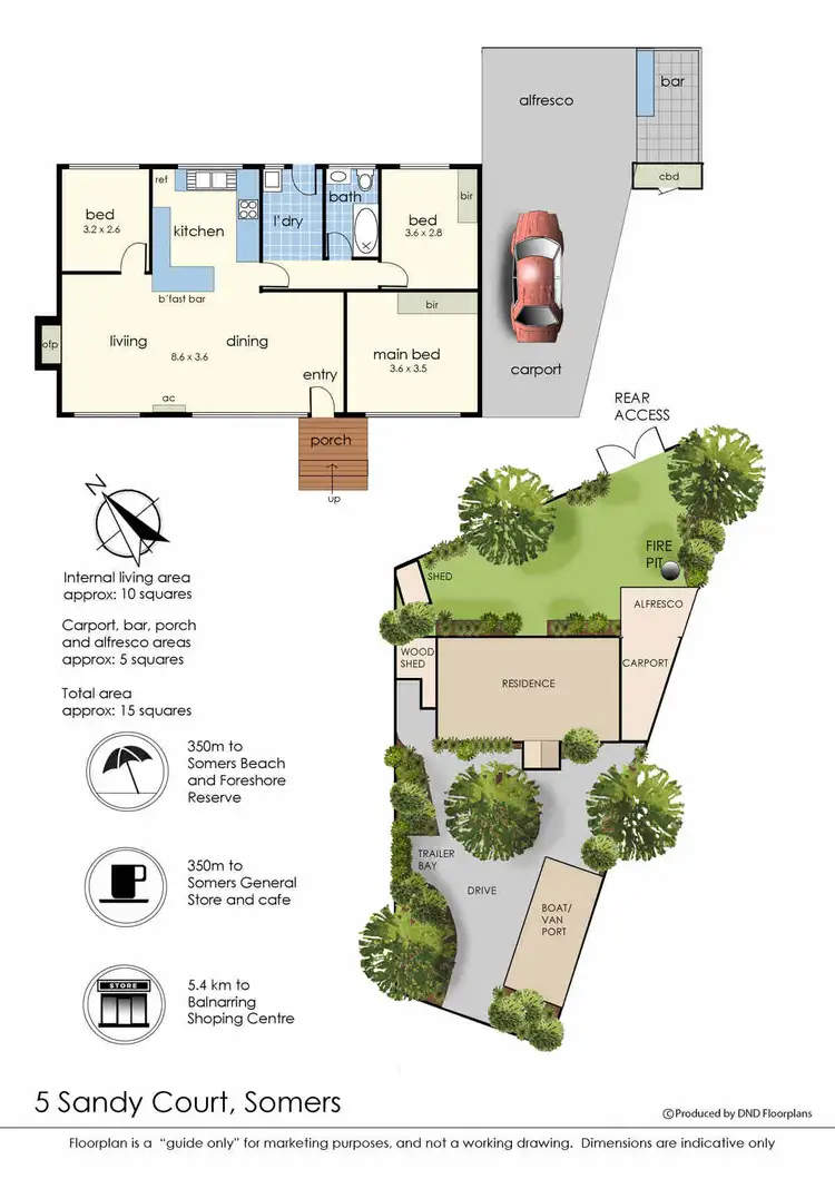 Floorplan of Homely house listing, 5 Sandy Court, Somers VIC 3927