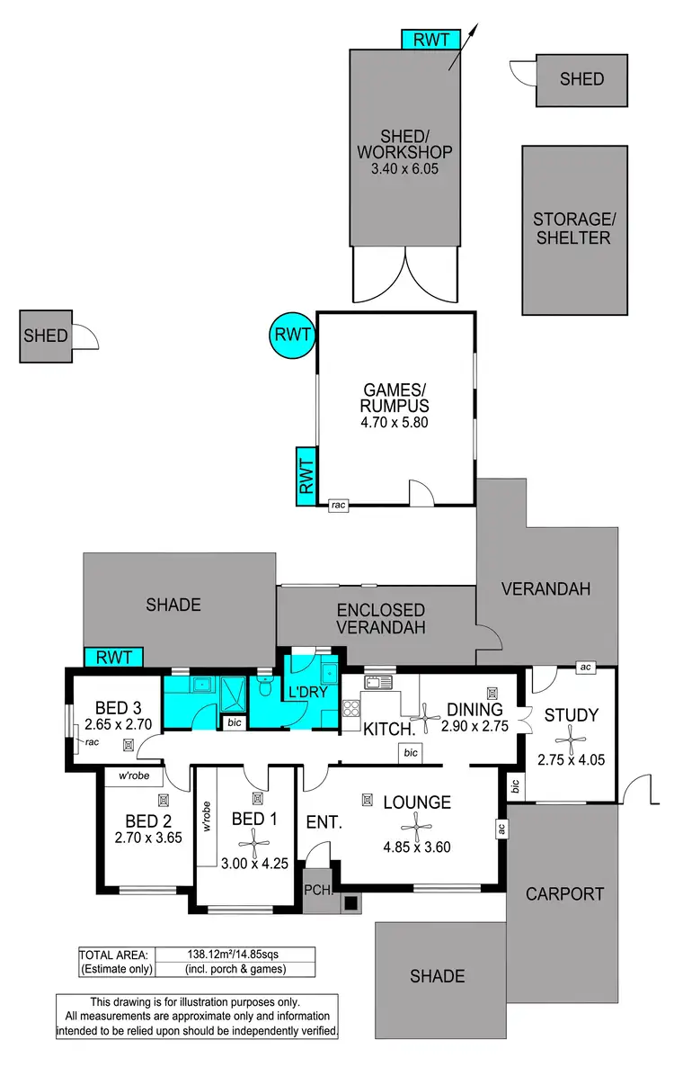 Floorplan of Homely house listing, 22 Milbank Avenue, Gilles Plains SA 5086