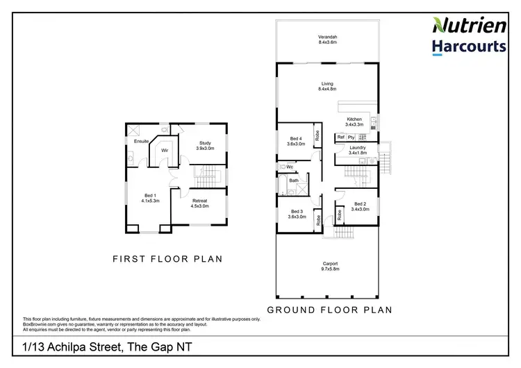 Floorplan of Homely unit listing, 2/13 Achilpa Street, The Gap NT 870