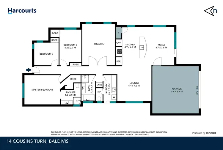 Floorplan of Homely house listing, 14 Cousins Turn, Baldivis WA 6171