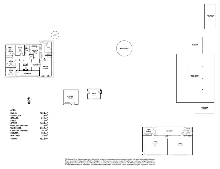 Floorplan of Homely rural property listing, 766 Bews South Road, Lameroo SA 5302