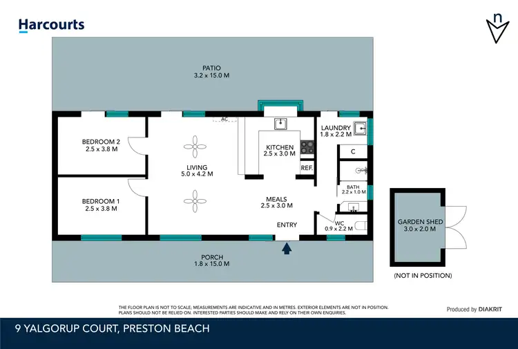 Floorplan of Homely house listing, 9 Yalgorup Court, Preston Beach WA 6215