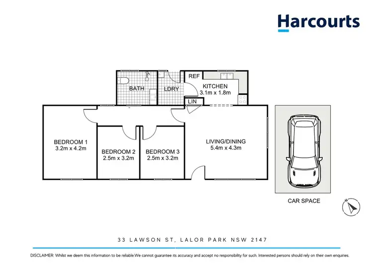 Floorplan of Homely house listing, 33 Lawson Street, Lalor Park NSW 2147