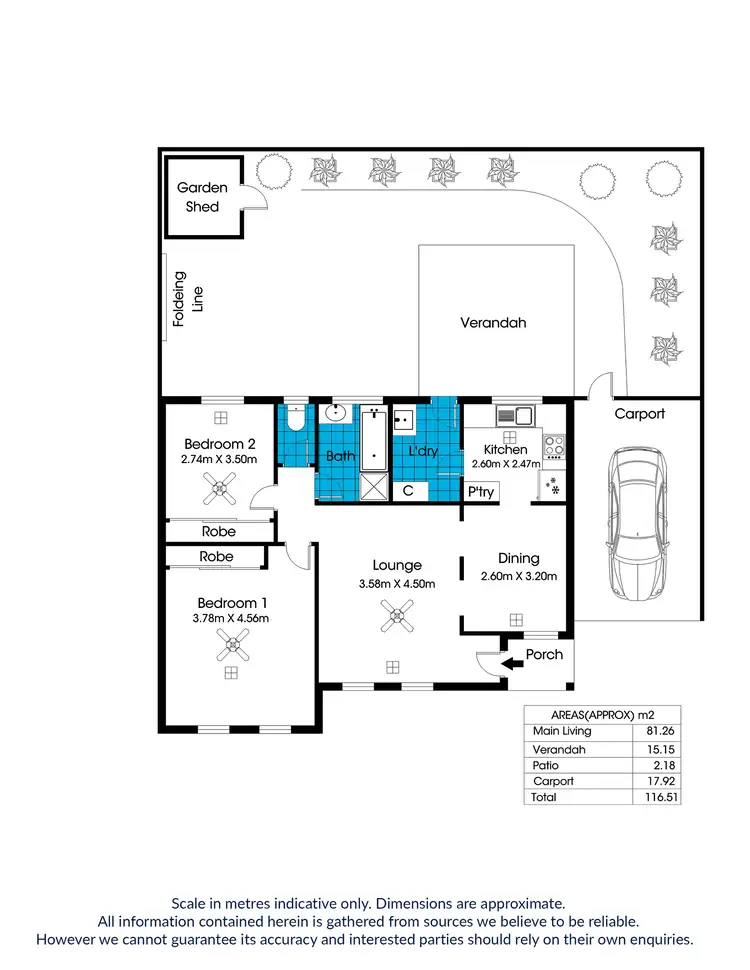 Floorplan of Homely unit listing, 1/29 Epstein Drive, Morphett Vale SA 5162