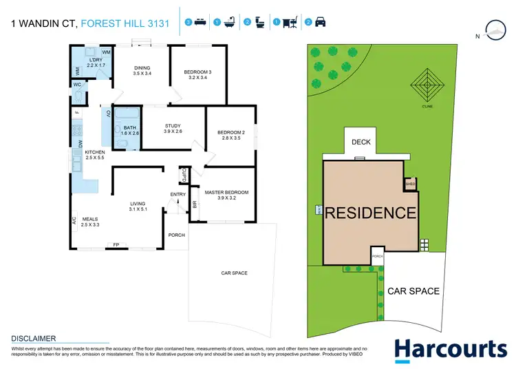 Floorplan of Homely house listing, 1 Wandin Court, Forest Hill VIC 3131