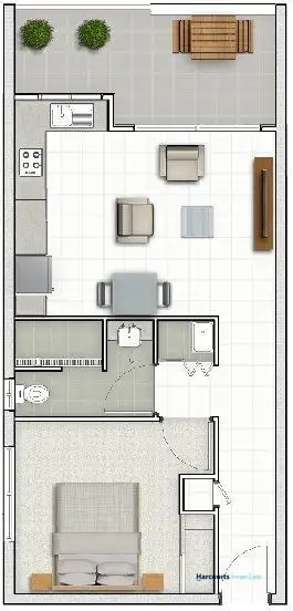 Floorplan of Homely apartment listing, 207/14 Newmarket Road, Windsor QLD 4030