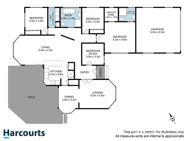 Floorplan of Homely house listing, 1/25 Thistle Down, Huntingfield TAS 7055