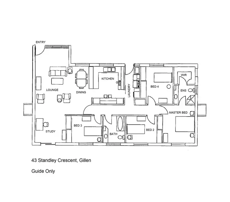 Floorplan of Homely house listing, 43 Standley Crescent, Gillen NT 870