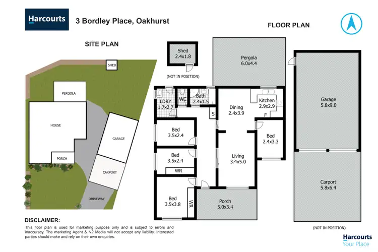 Floorplan of Homely house listing, 3 Bordley Place, Oakhurst NSW 2761