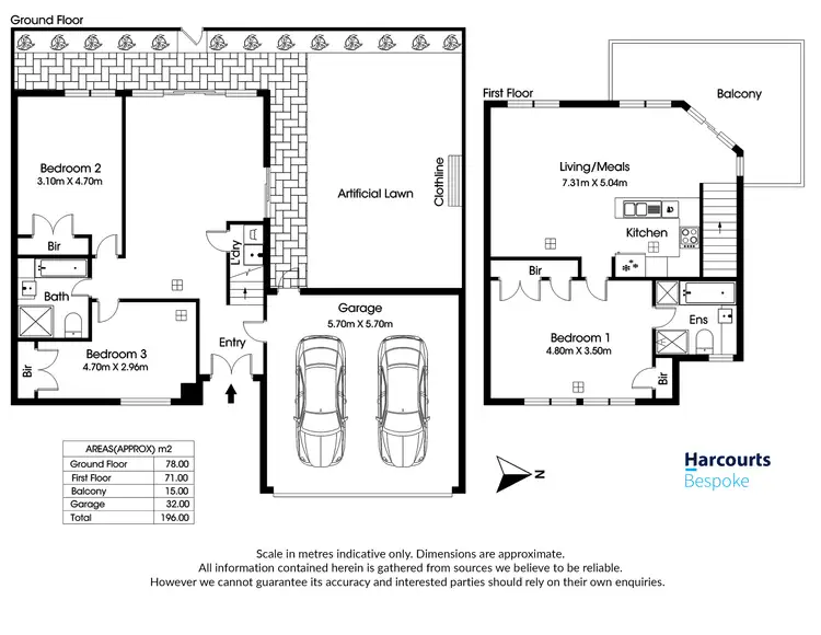 Floorplan of Homely townhouse listing, 4/270-272 Mawson Lakes Boulevard, Mawson Lakes SA 5095