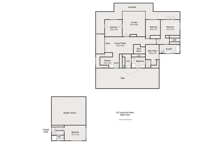 Floorplan of Homely rural property listing, 237 Long Gully Road, Violet Town VIC 3669