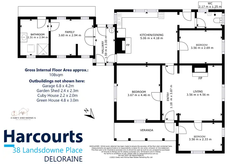 Floorplan of Homely house listing, 38 Lansdowne Place, Deloraine TAS 7304