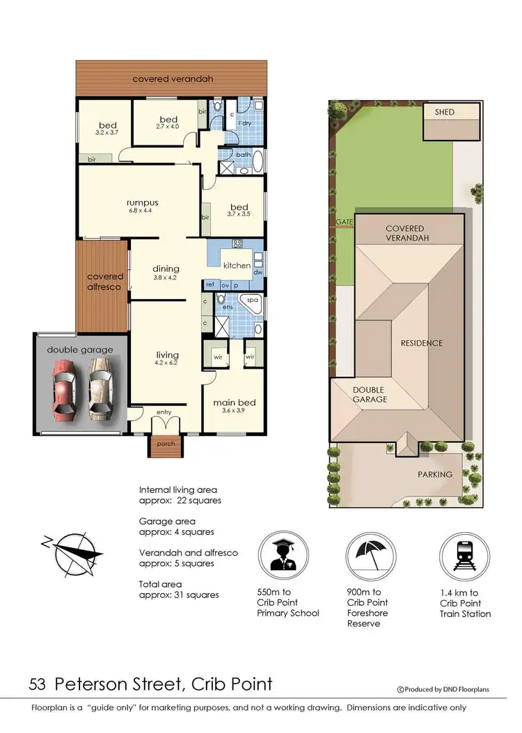 Floorplan of Homely house listing, 53 Peterson Street, Crib Point VIC 3919