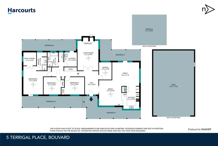 Floorplan of Homely house listing, 5 Terrigal Place, Bouvard WA 6211