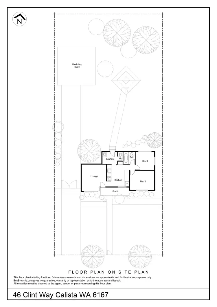 Floorplan of Homely house listing, 46 Clint Way, Calista WA 6167