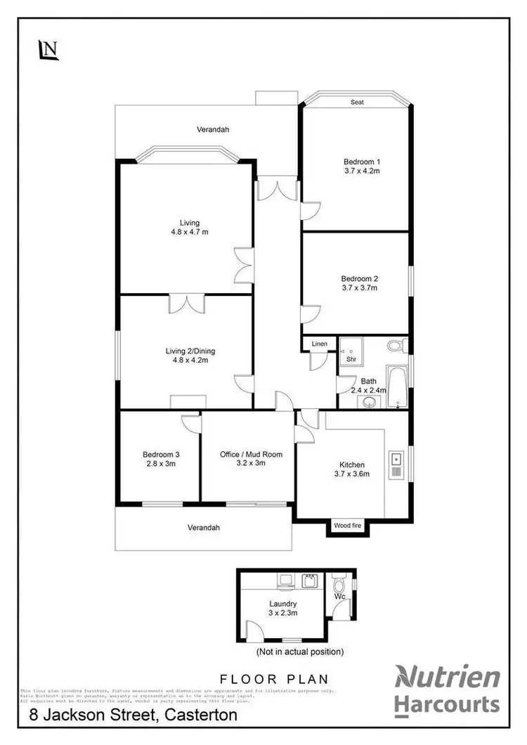 Floorplan of Homely house listing, 8 Jackson Street, Casterton VIC 3311