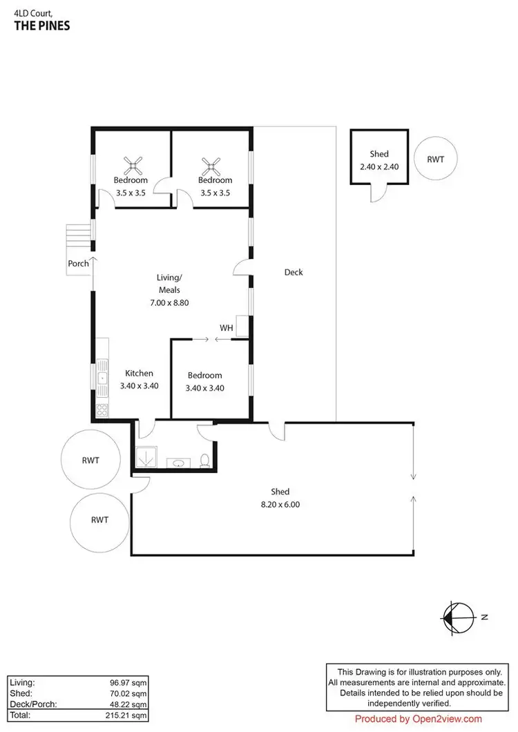Floorplan of Homely house listing, 4 LD Hill Road, The Pines SA 5577