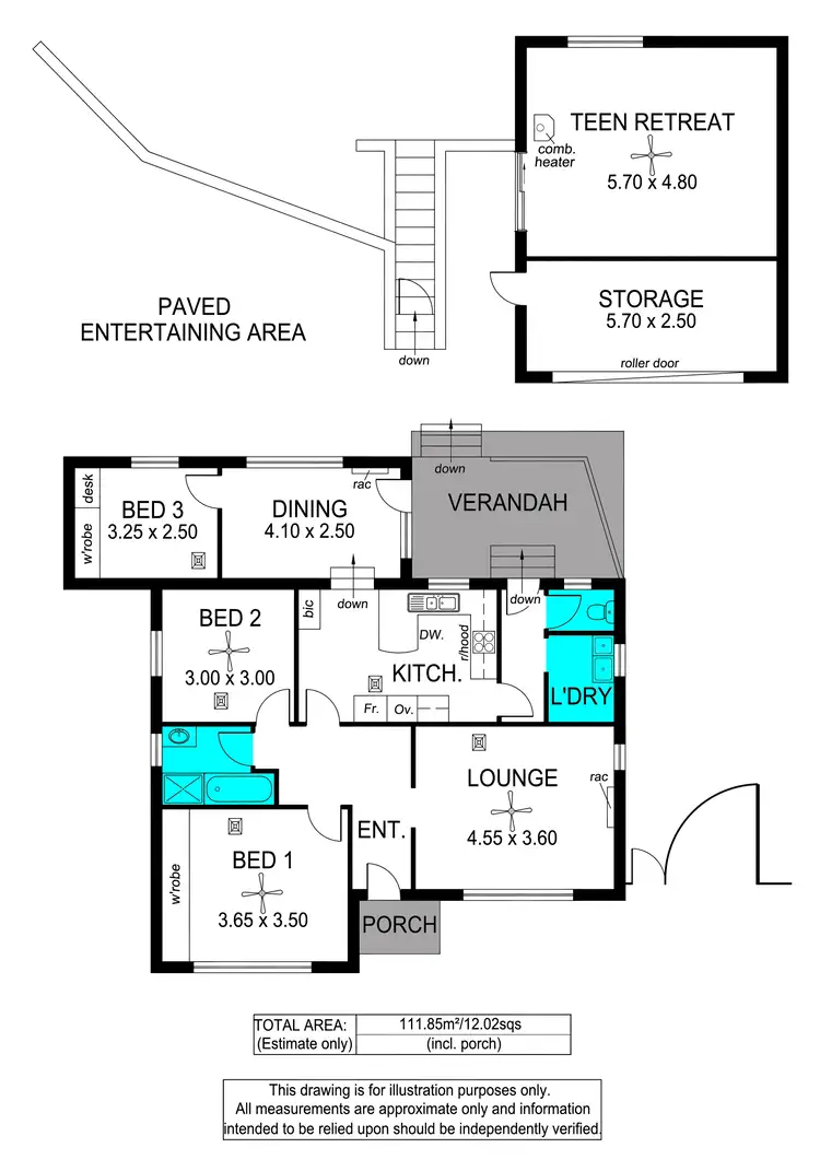 Floorplan of Homely house listing, 1 Barula Road, Marino SA 5049