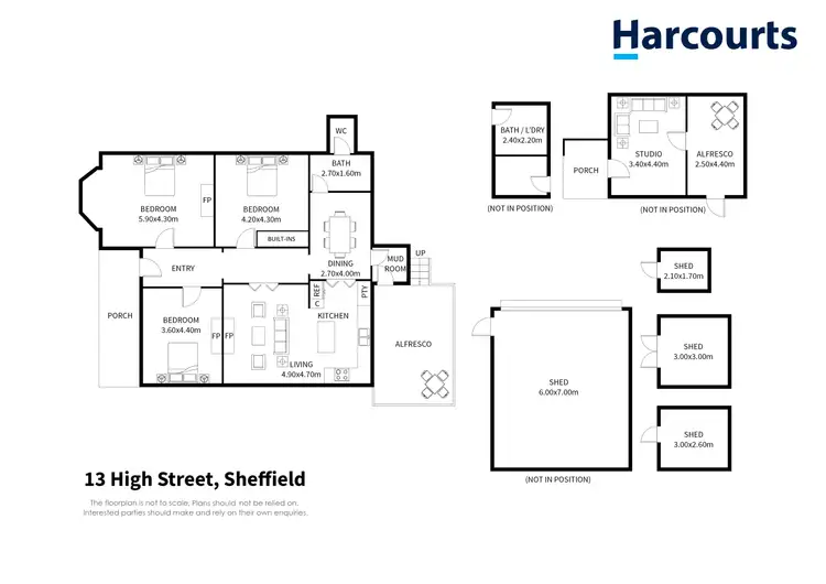 Floorplan of Homely house listing, 13 High Street, Sheffield TAS 7306