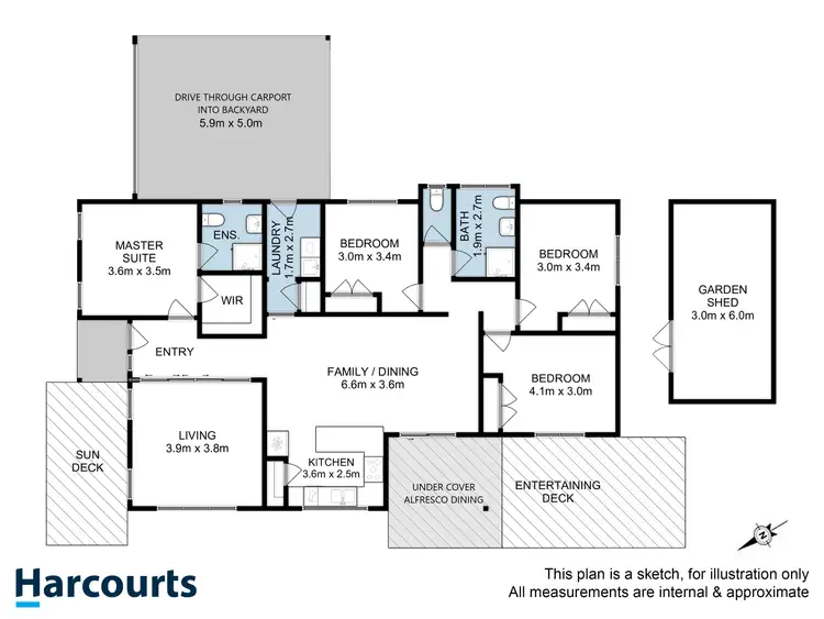 Floorplan of Homely house listing, 68 Turquoise Way, Kingston TAS 7050