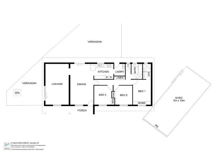 Floorplan of Homely house listing, 4 Finlayson Street, Gillen NT 870