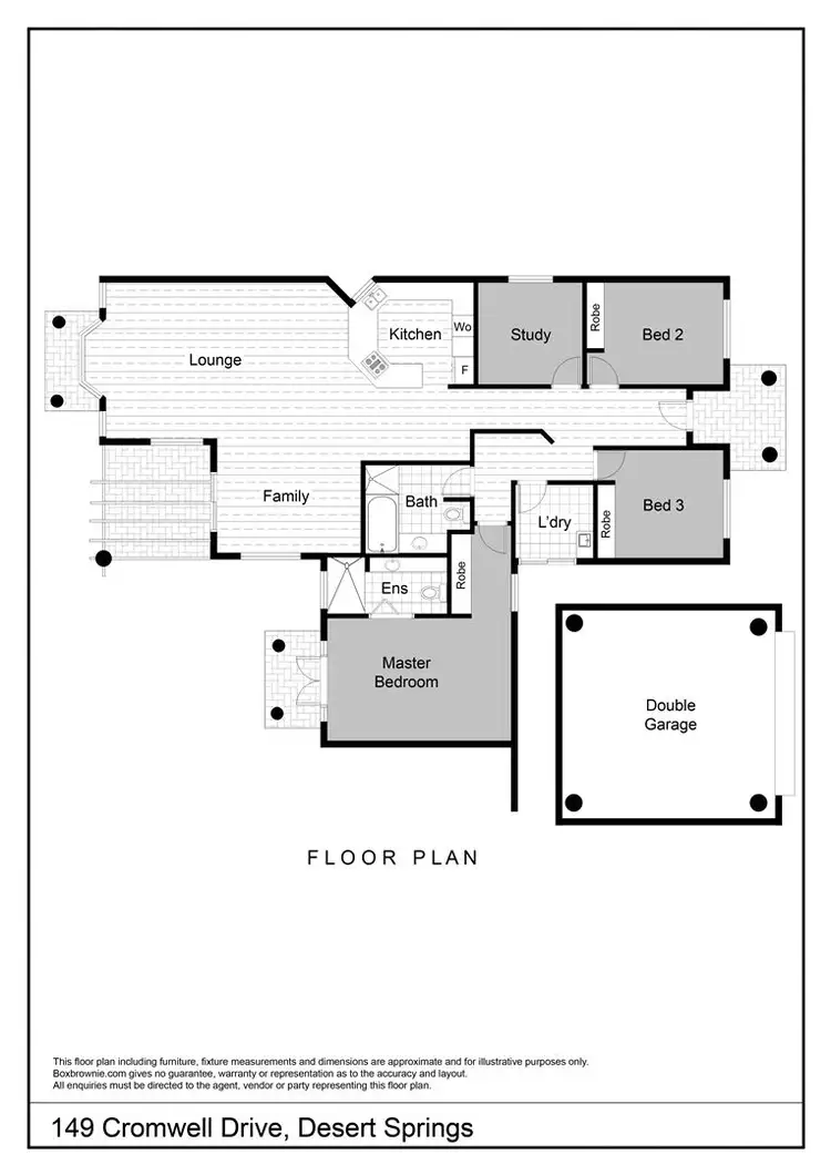 Floorplan of Homely house listing, 149 Cromwell Drive, Desert Springs NT 870