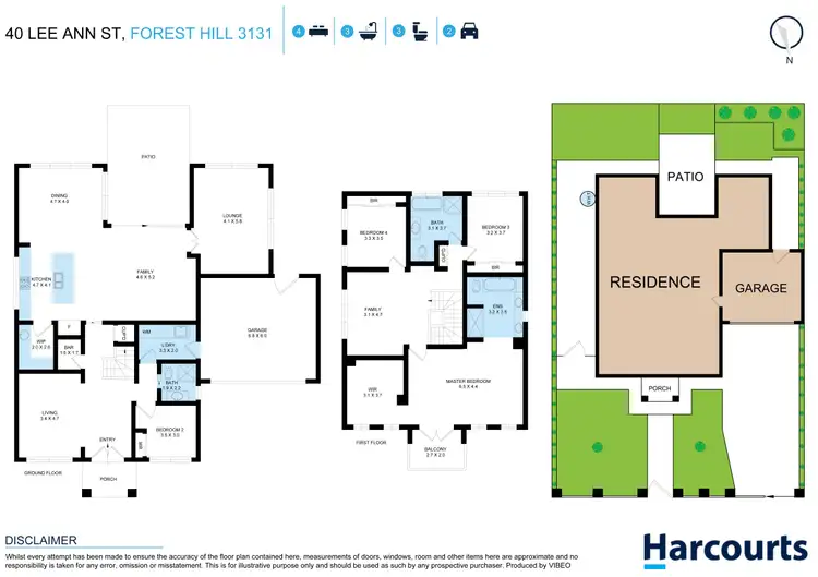 Floorplan of Homely house listing, 40 Lee Ann Street, Forest Hill VIC 3131
